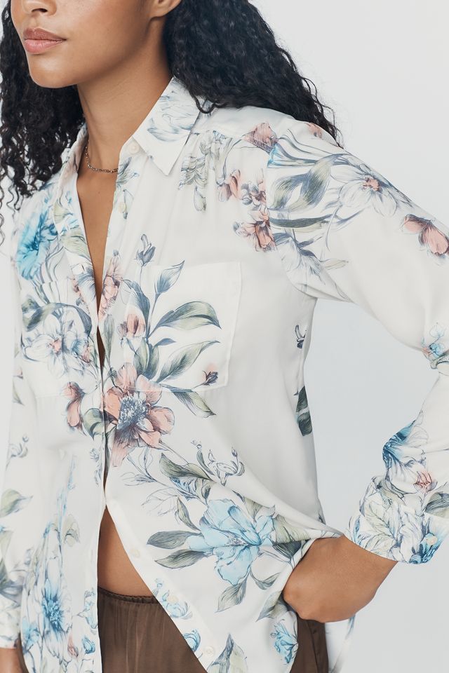 By Anthropologie Brielle Relaxed Buttondown Blouse #1