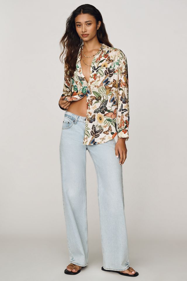By Anthropologie Relaxed Long-Sleeve Floral Shirt #2