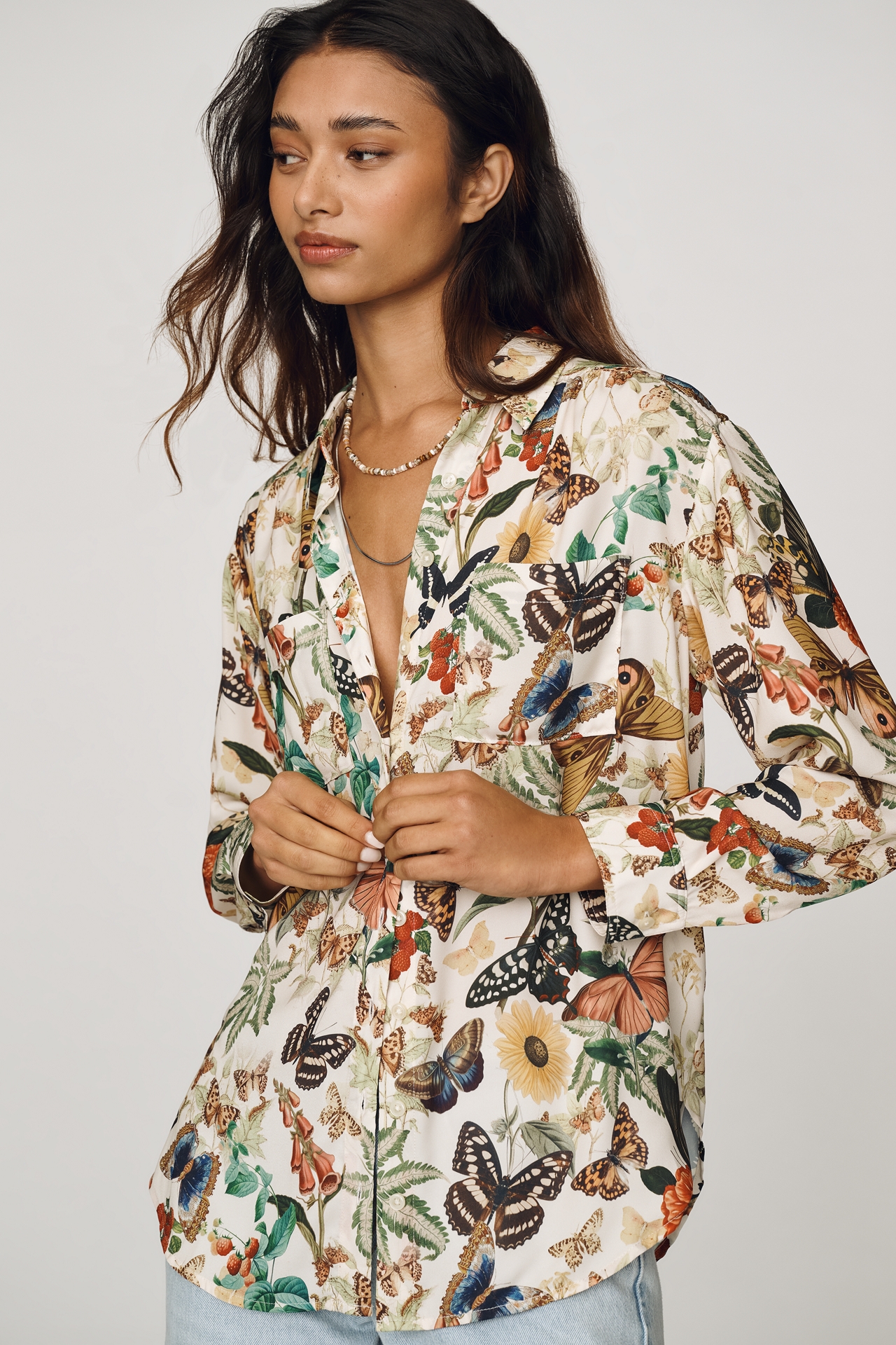 Brielle Relaxed Buttondown Blouse