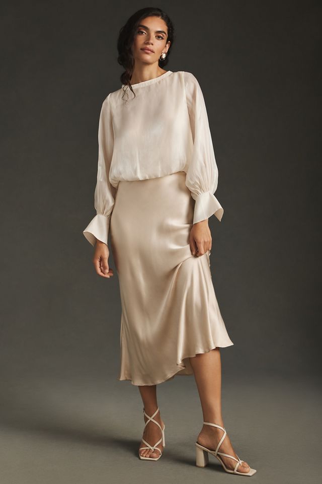 By Anthropologie Balloon-Sleeve Blouse #1
