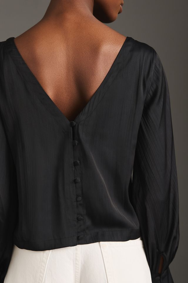 By Anthropologie Balloon-Sleeve Blouse #3