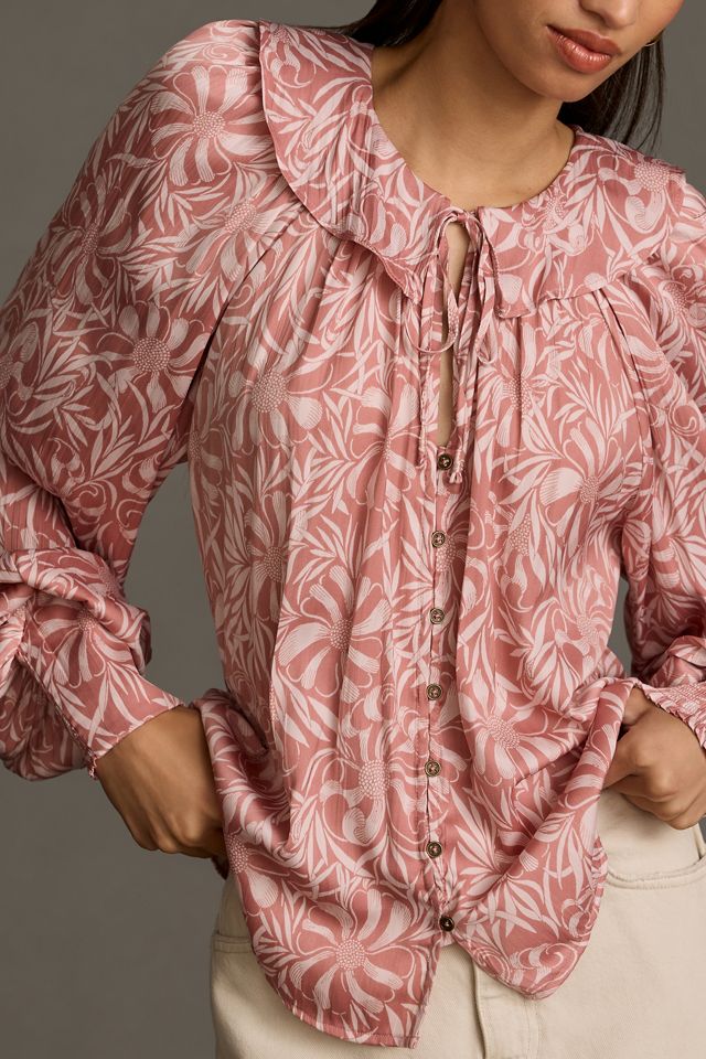 Florence Balducci pour Anthropologie Chemisier Femme à Col #1