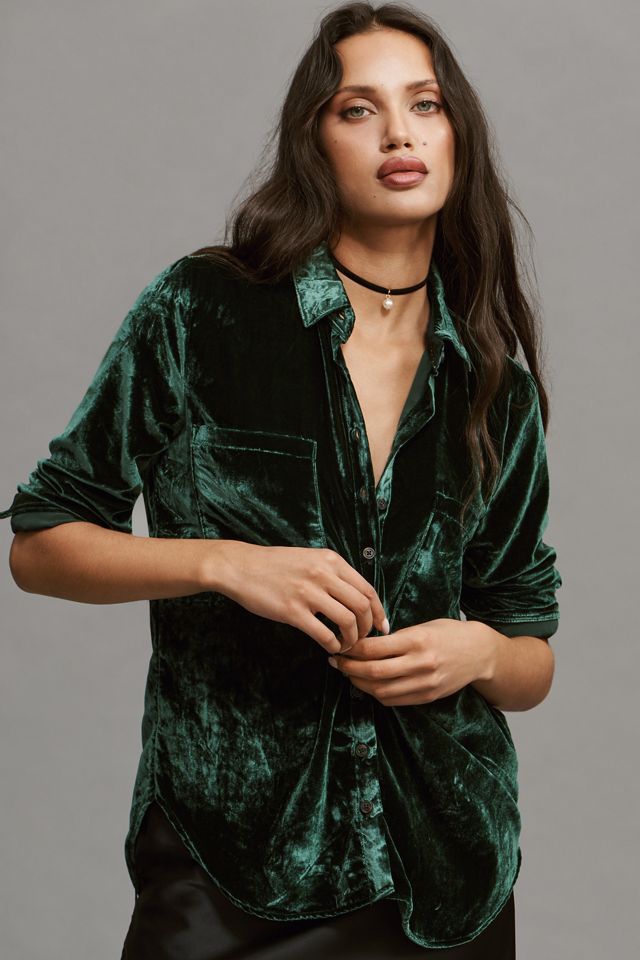 The Hadley Relaxed Buttondown Shirt by Pilcro: Velvet Edition #3