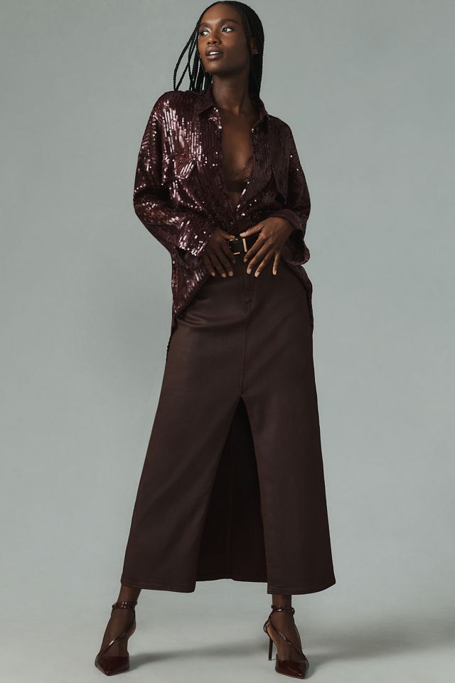 Pilcro Sequin Buttondown Shirt #3