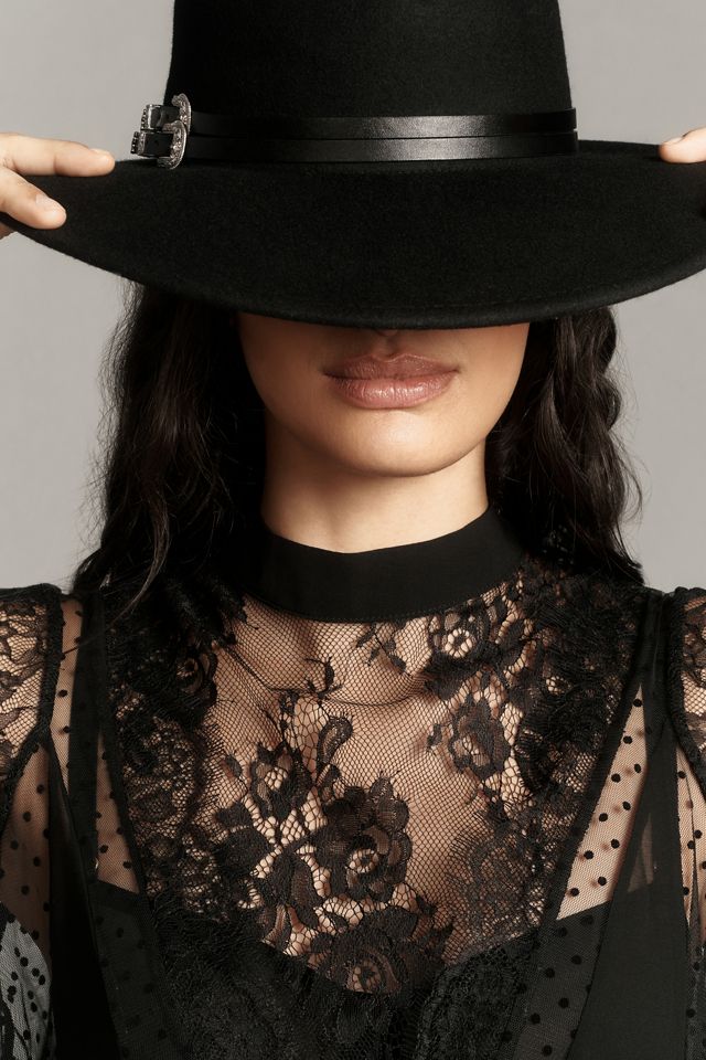 Maeve Sheer Lace Hanky-Hem Blouse #2