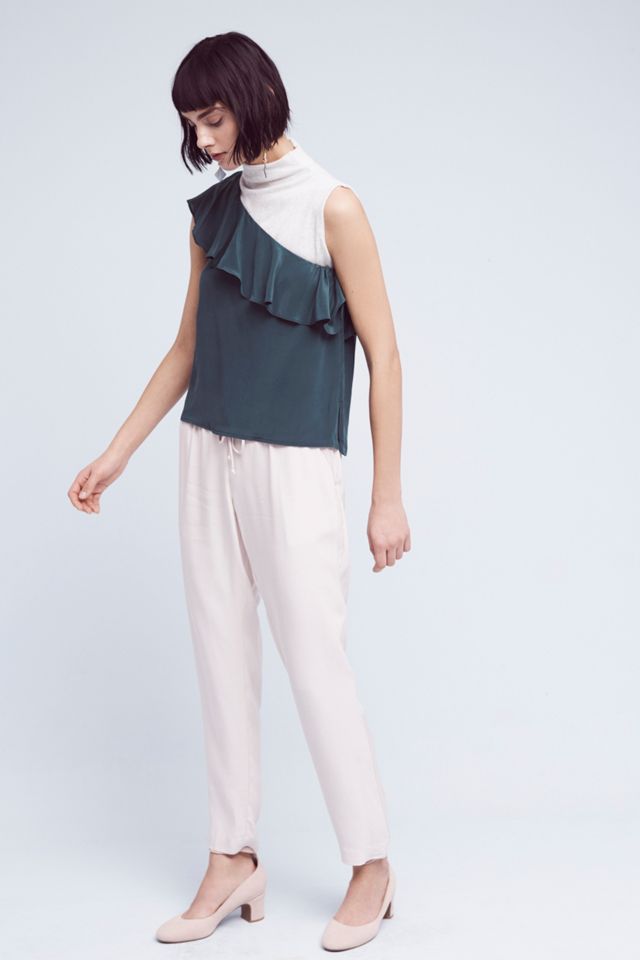 Silk One-Shoulder Blouse #2