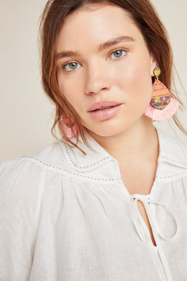 Collared Linen Blouse #5
