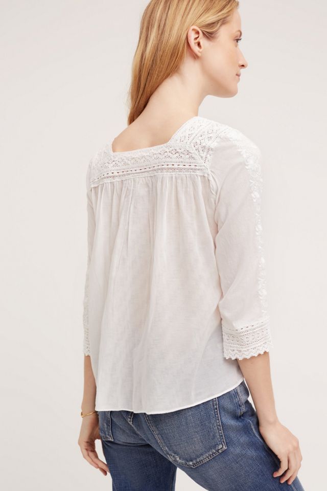 Collaged Lace Top #1