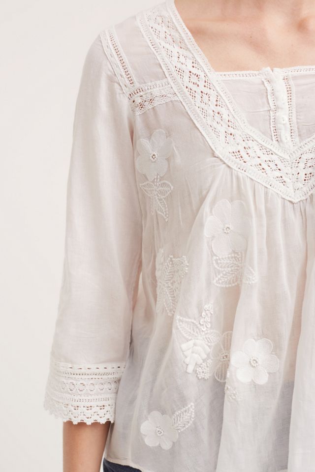 Collaged Lace Top #2
