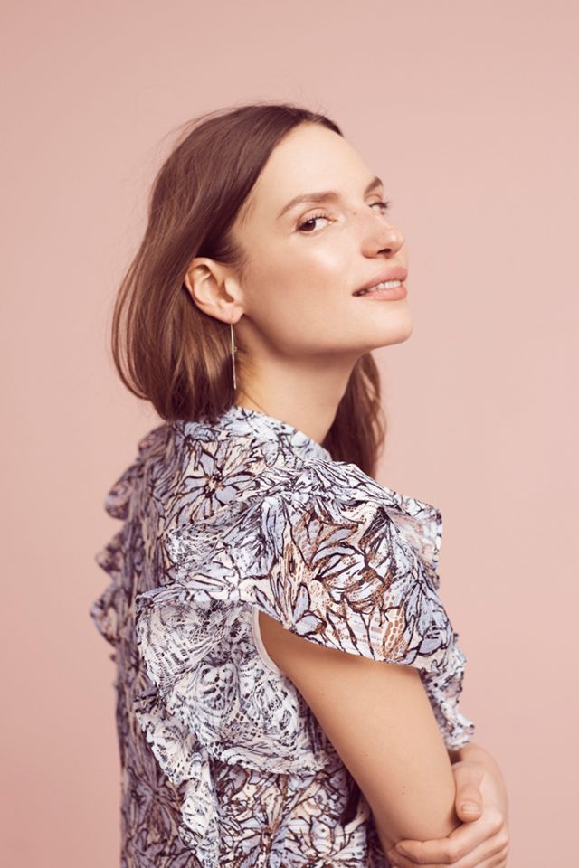 Jolyn Lace Flutter Top #1