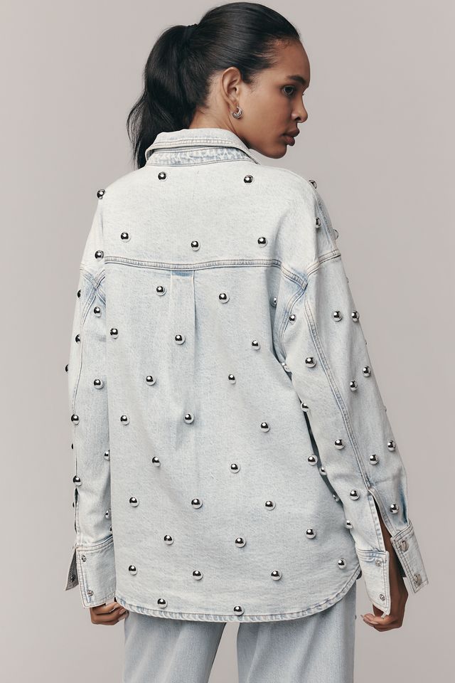 Avec Les Filles Embellished Buttondown Shirt #2