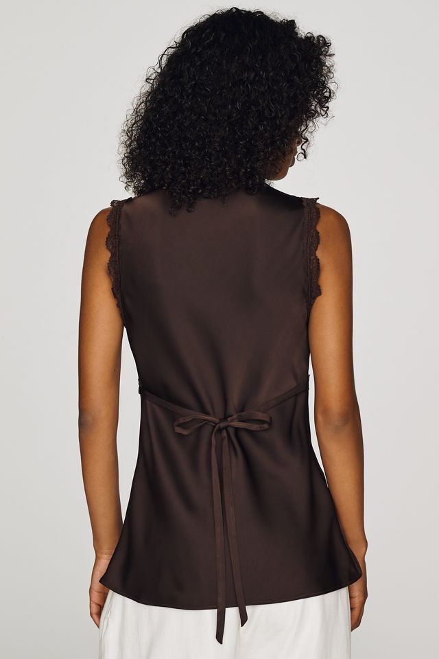 Avec Les Filles Lace Hem Tank #3