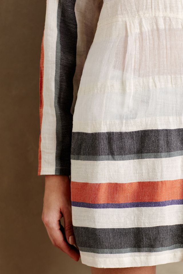 Striped Gauze Buttondown Tunic #2