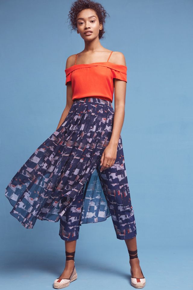Cerise Open-Shoulder Blouse #2