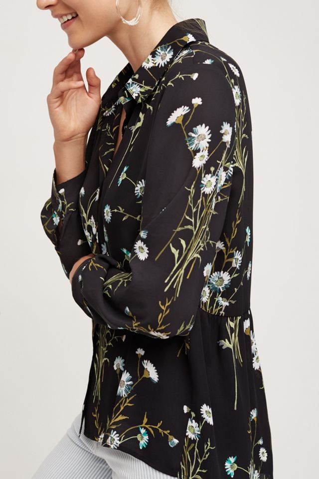 Draped Flora Buttondown  #2