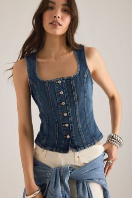 Top Corsetto in Denim Scolpito Levi's