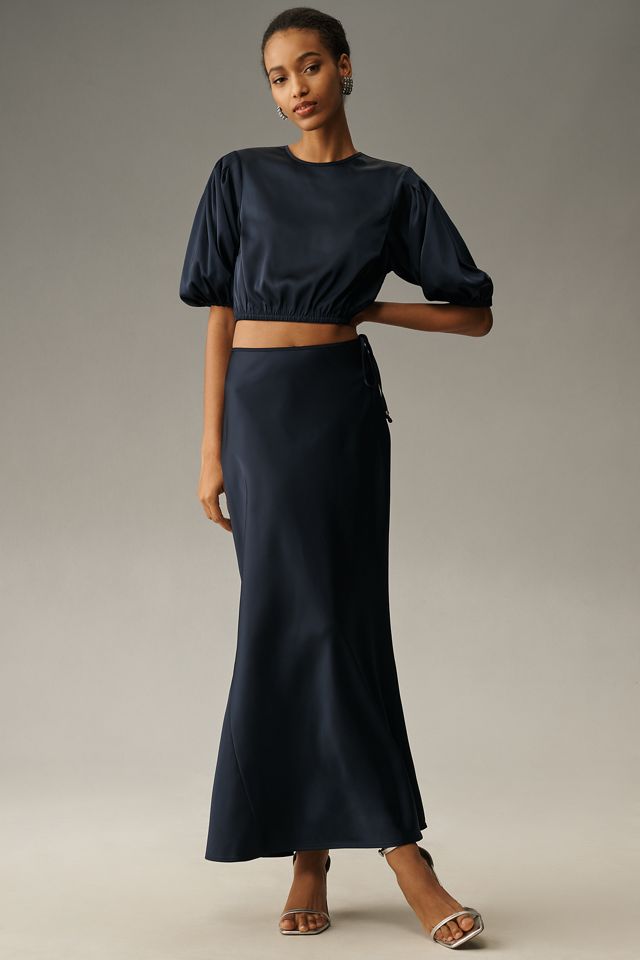 Scotch & Soda Short-Sleeve Cropped Blouse #2