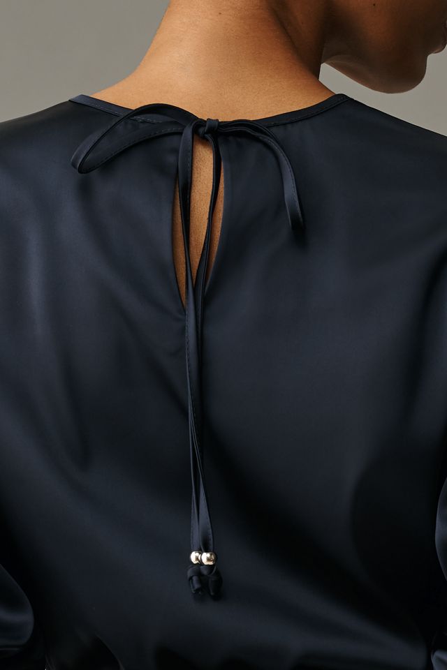 Scotch & Soda Short-Sleeve Cropped Blouse #3