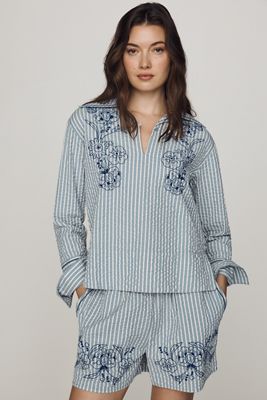Scotch & Soda Embroidered Long-Sleeve Tunic