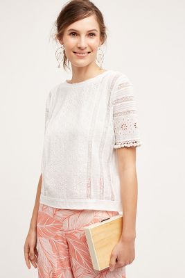 Mieke Embroidered Top | Anthropologie