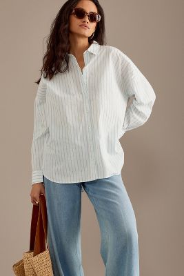 Selected Femme Long-Sleeve Striped Shirt
