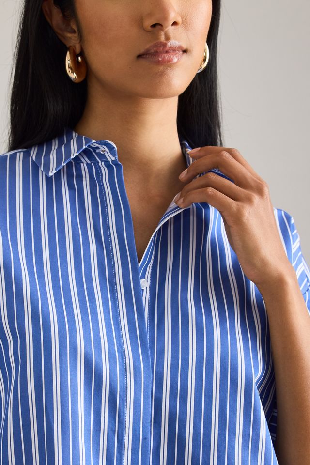 Selected  Fia Short-Sleeve Crop Shirt #5