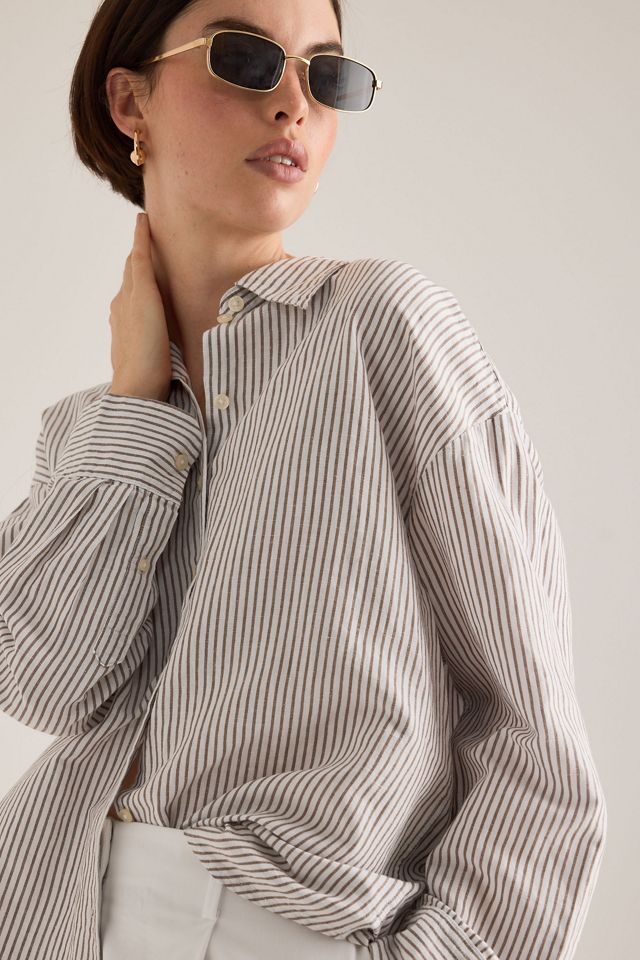 Selected Chemise Cleo en lin-coton #3