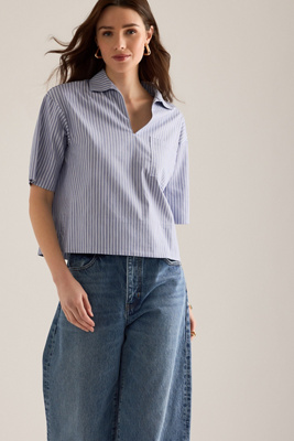 Selected Romie V-Neck Short-Sleeve Shirt