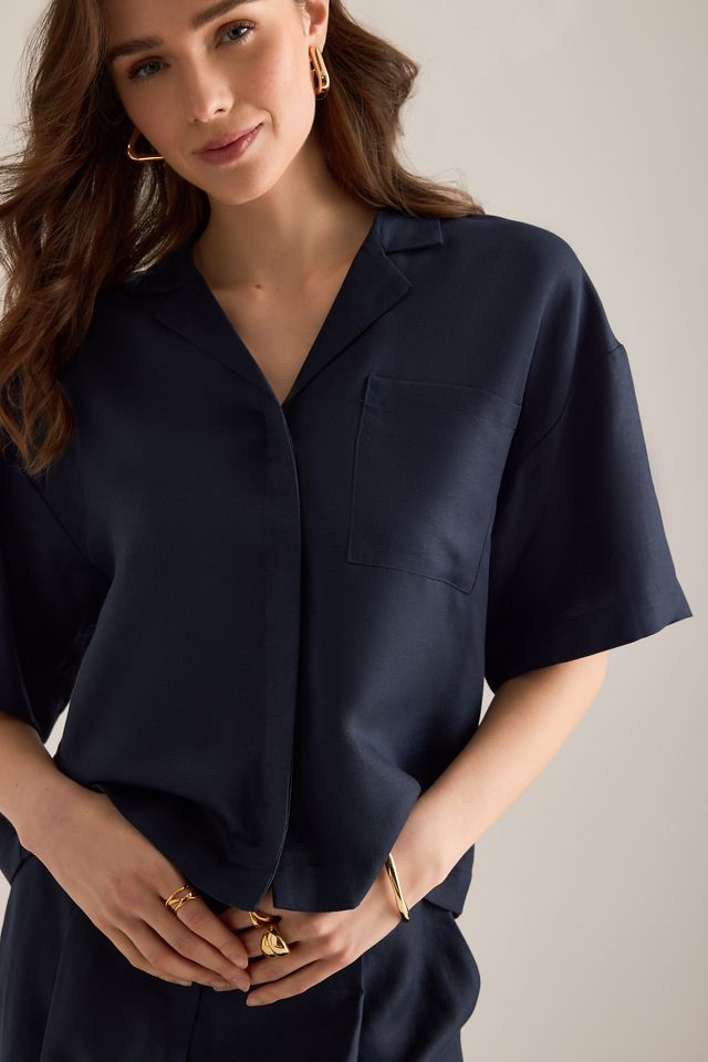 Selected Lyra Boxy Linen-Blend Shirt #2