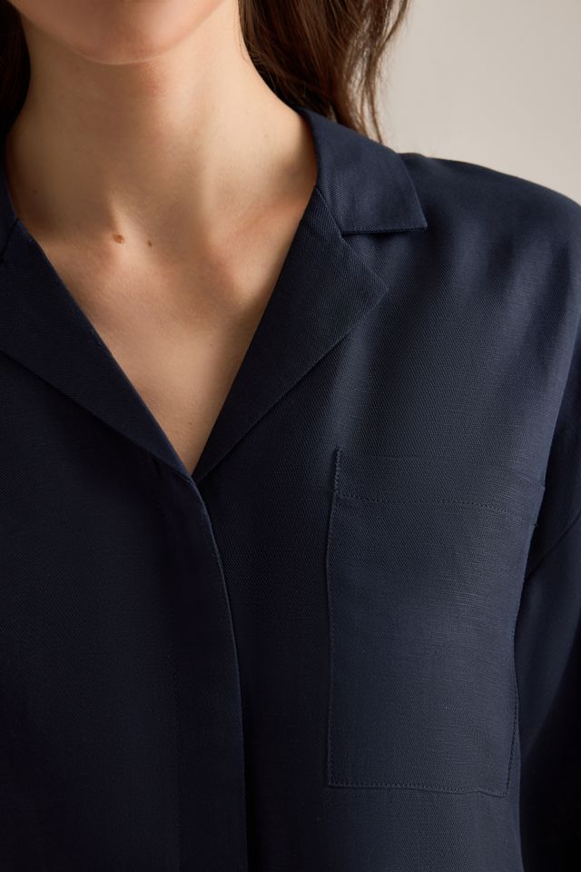 Selected Lyra Boxy Linen-Blend Shirt #4