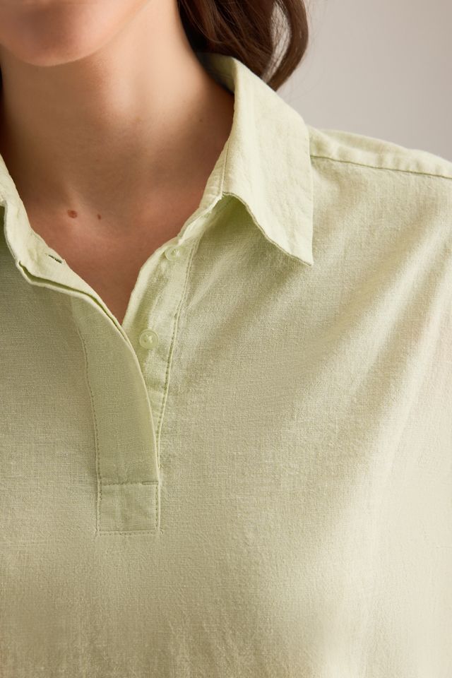 Selected Luisa Polo-Oberteil aus Leinen-Mischung #4