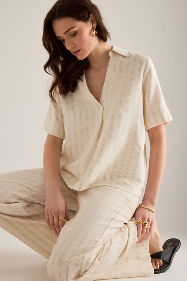 Selected Marie V-Neck Blouse #1