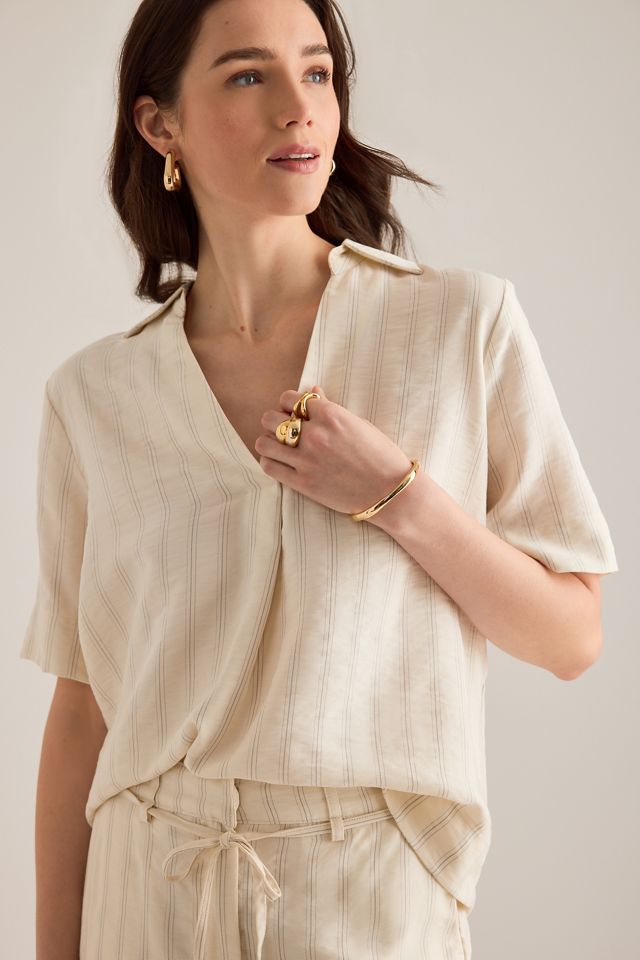 Selected Marie V-Neck Blouse #3