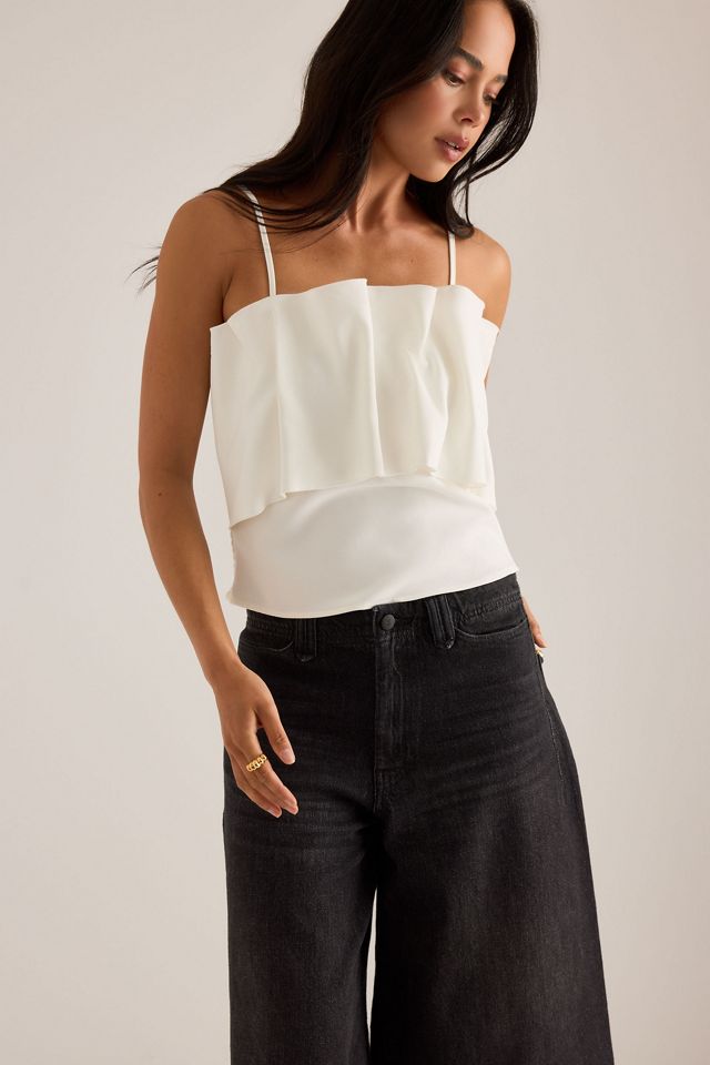 Selected Vinelle Plissiertes Bandeau-Top #2