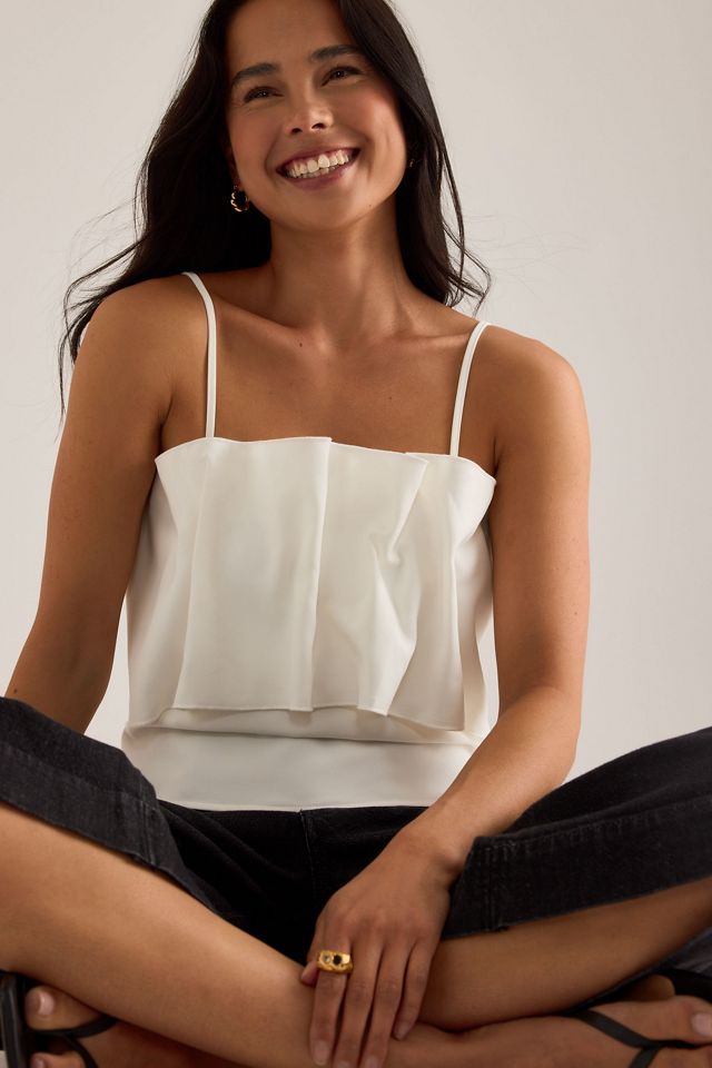 Selected Vinelle Plissiertes Bandeau-Top #4