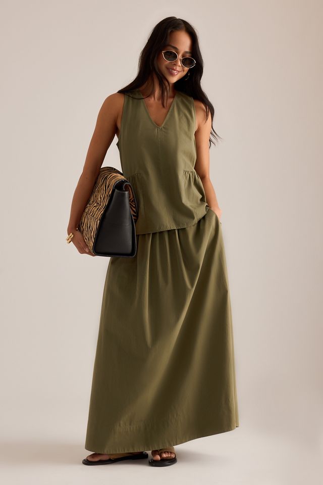Top Peplum Senza Maniche con Scollo a V Selected #1