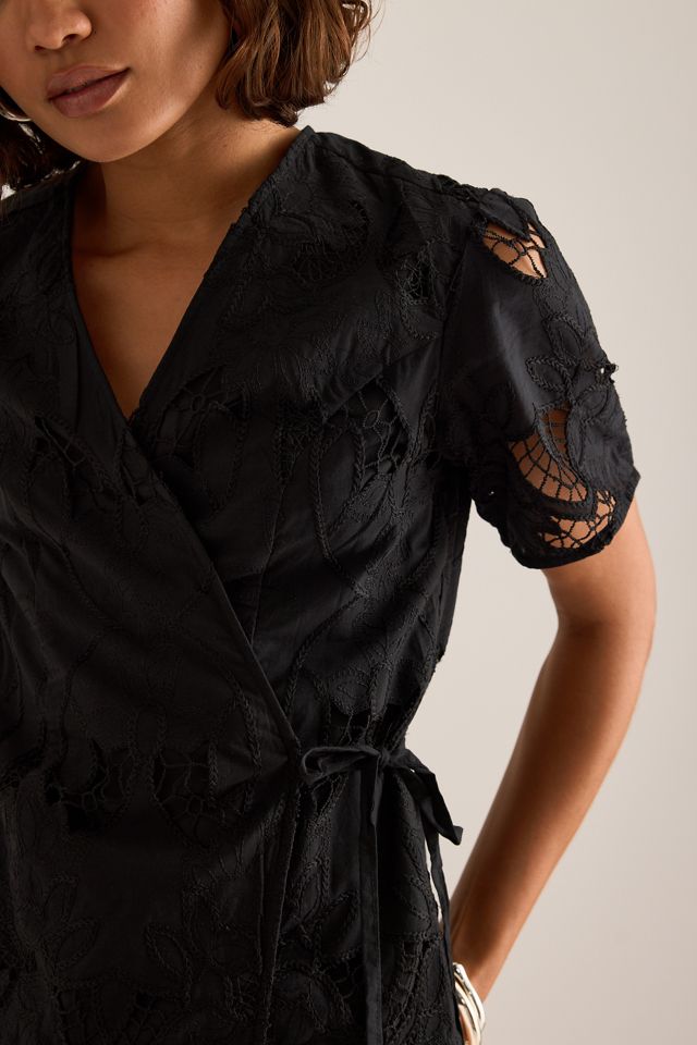 Selected Lola Embroidered Wrap Shirt #4