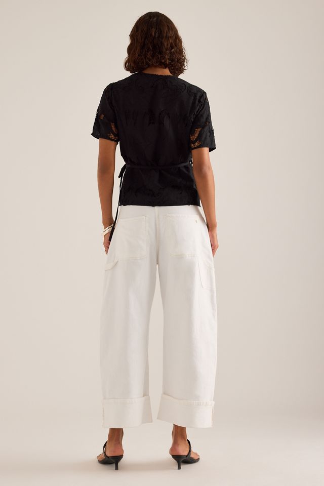 Selected Lola Embroidered Wrap Shirt #5
