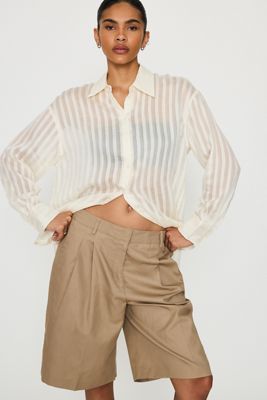 Chemise à rayures transparentes Toran Selected