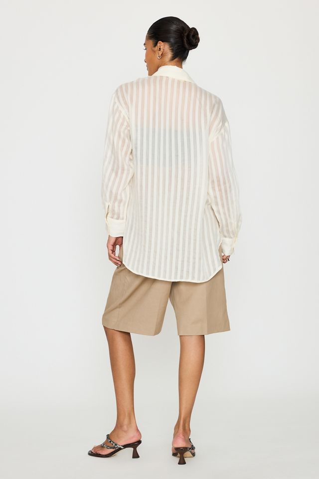 Camicia Selected Toran a Righe Trasparenti #4