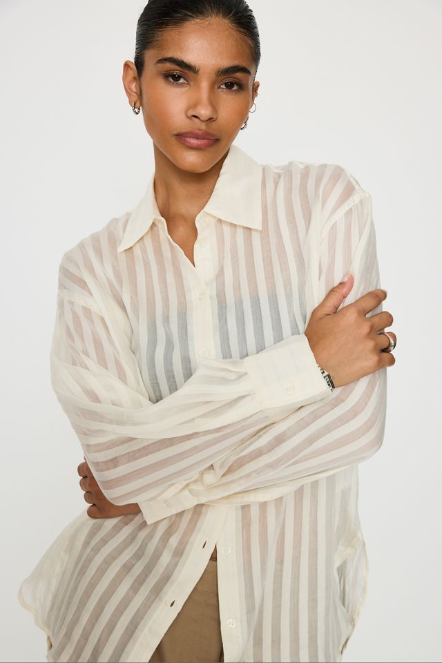Camicia Selected Toran a Righe Trasparenti #2