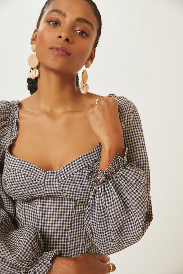 Gingham Corset Top #2