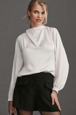 ASTR The Label Veronica Long-Sleeve Blouse