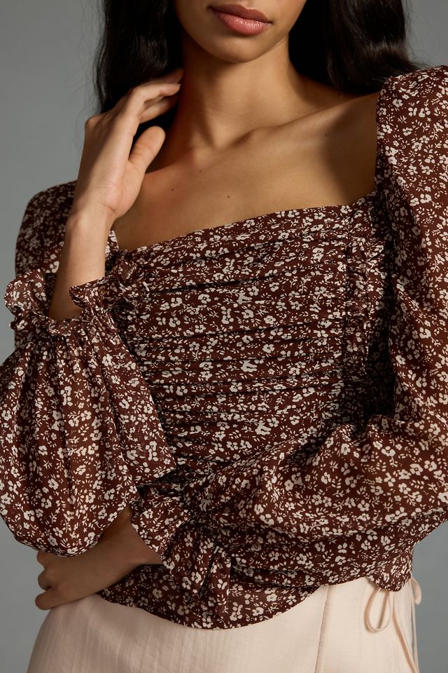 ASTR The Label Tonina Puff-Sleeve Top #3