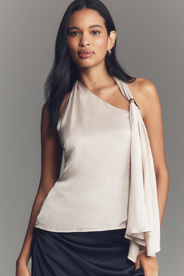 Astr Alyx One-shoulder Top In White