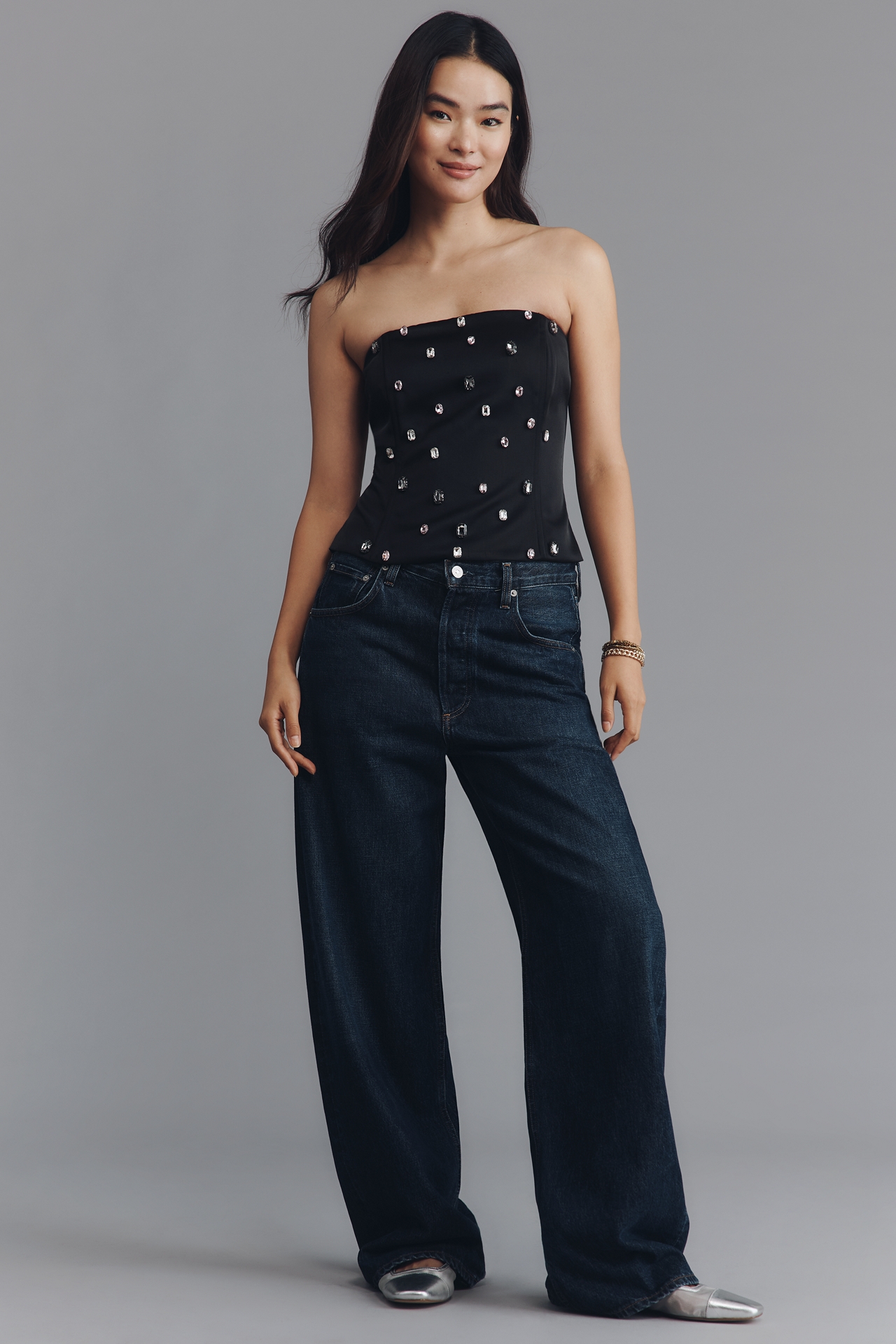 ASTR The Label Jaila Strapless Corset Top