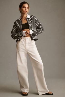 Moon River Striped Buttondown Shirt Anthropologie