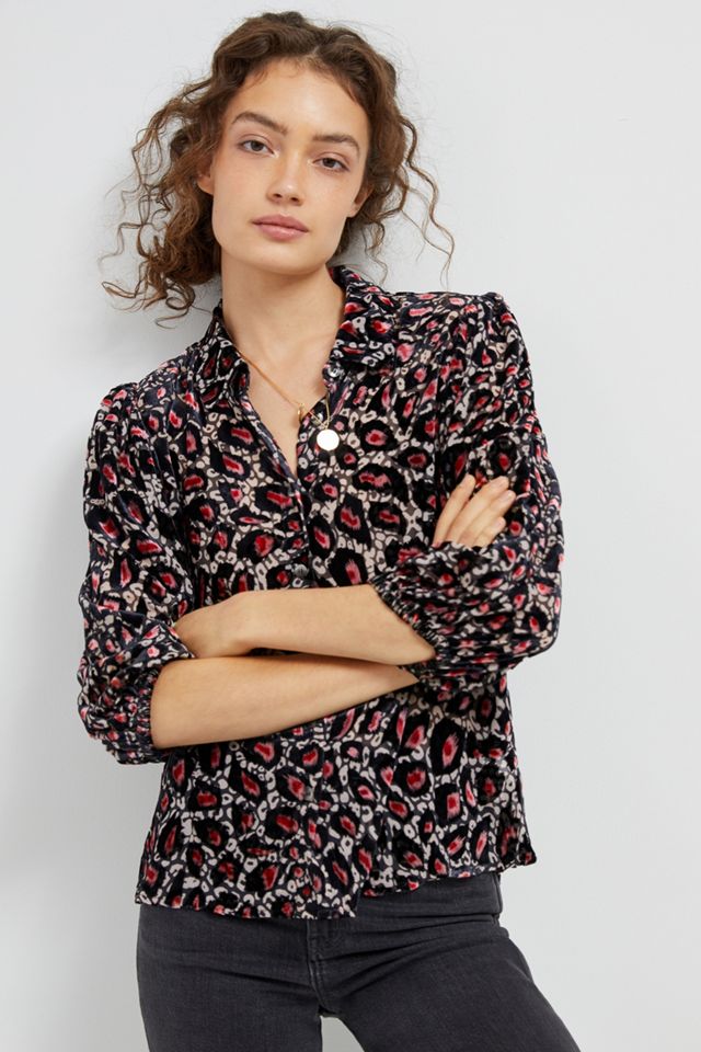 Lynnie Burnout Blouse #3