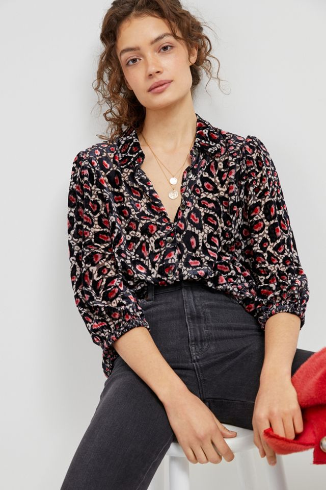 Lynnie Burnout Blouse