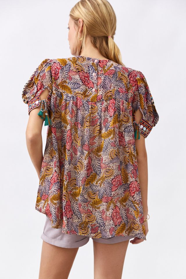 Verb by Pallavi Singhee Embroidered Tunic Blouse #2